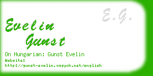 evelin gunst business card